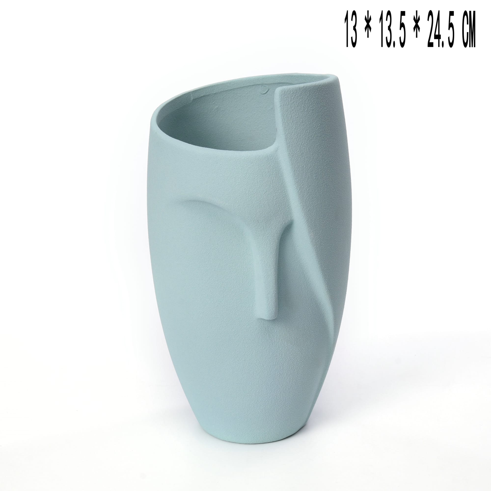 Modern Sculptural Face Vase | Minimalist Ceramic Decor