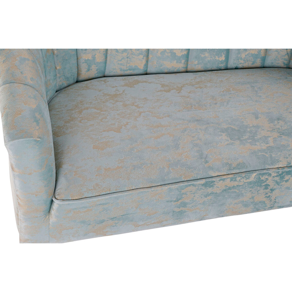 Luxe Glam Accent Sofa with Gold-Tipped Legs