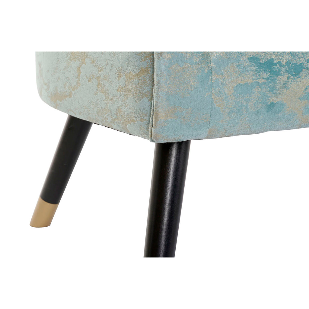 Luxe Glam Accent Sofa with Gold-Tipped Legs