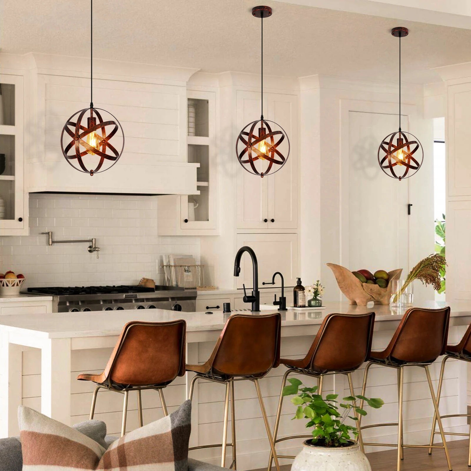 Orbita Vintage Metal Pendant Light
