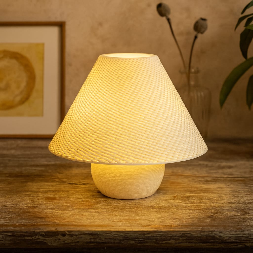 Aurora Weave Cordless Table Lamp | Rechargeable Ambient Light