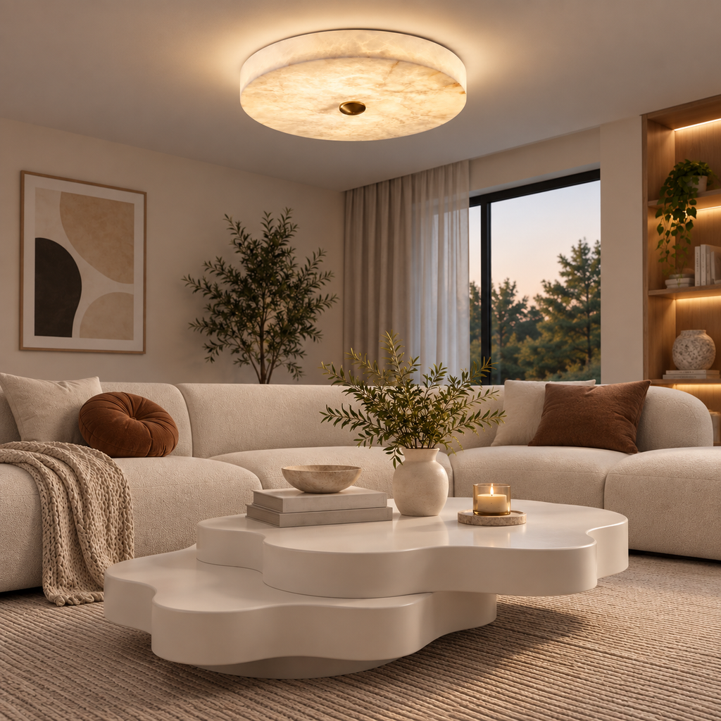 Luna Marble LED Ceiling Light