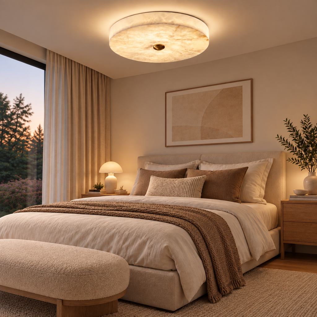Luna Marble LED Ceiling Light