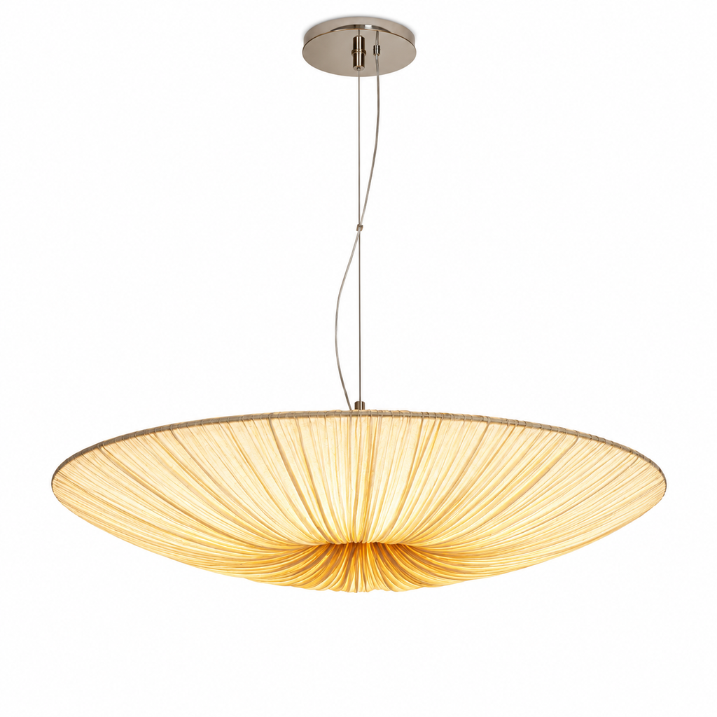 Japanese Wabi-Sabi Fabric Pendant Ceiling Light