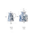 Blue & White Floral Ceramic Vase – Decorative Table Accent