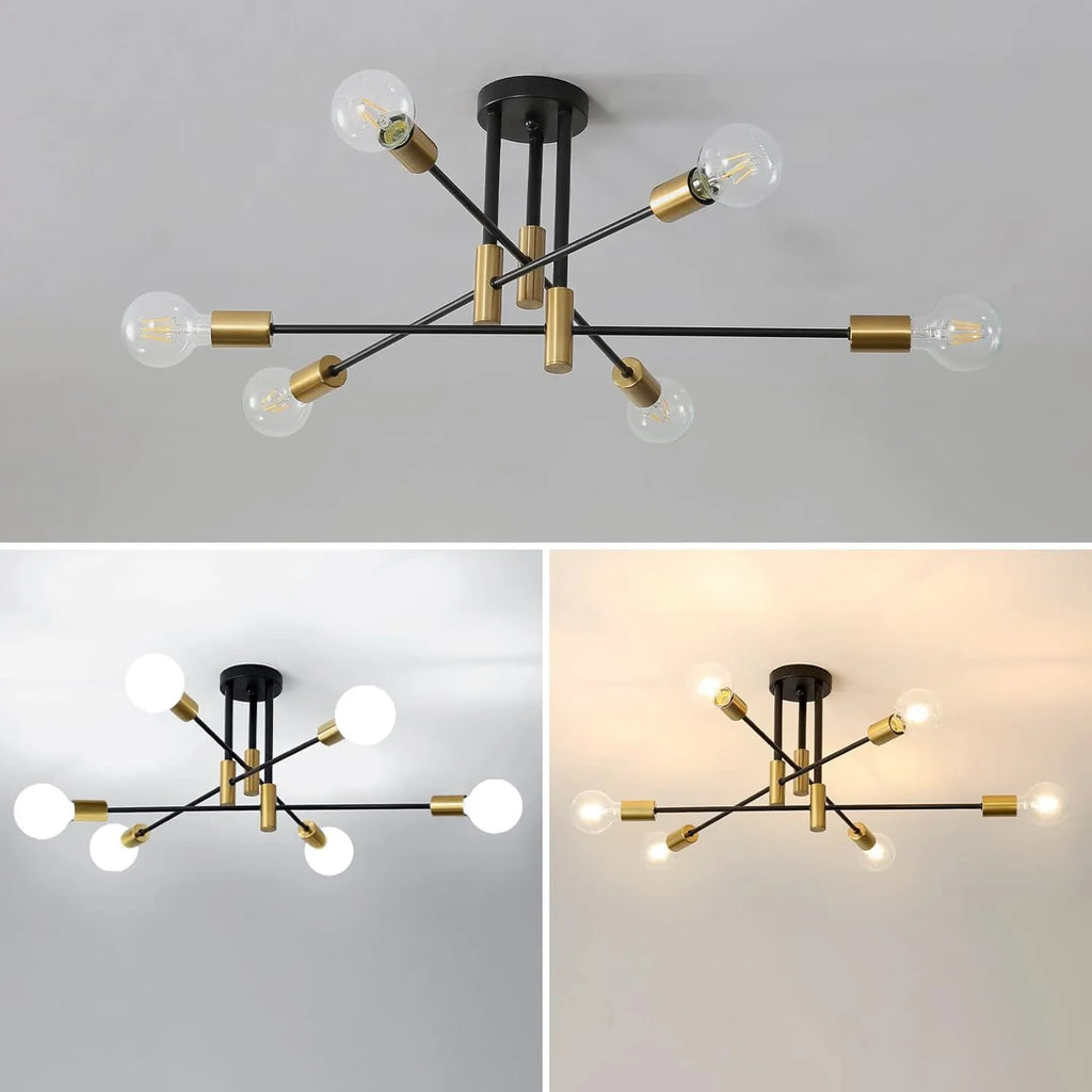 Aurelia 6-Light Mid-Century Ceiling Chandelier