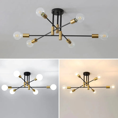 Aurelia 6-Light Mid-Century Ceiling Chandelier