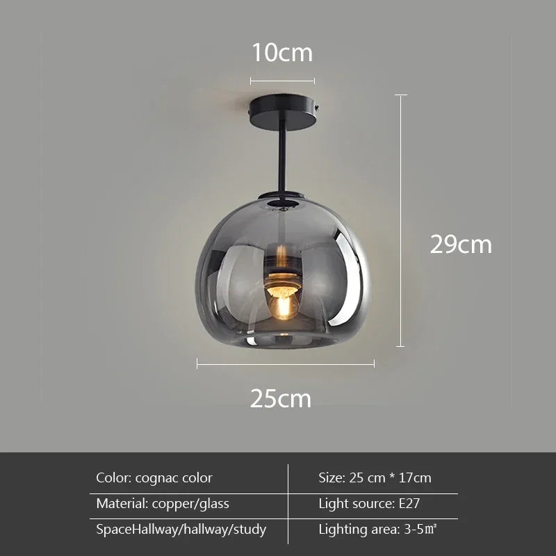 Minimalist Glass Pendant Light