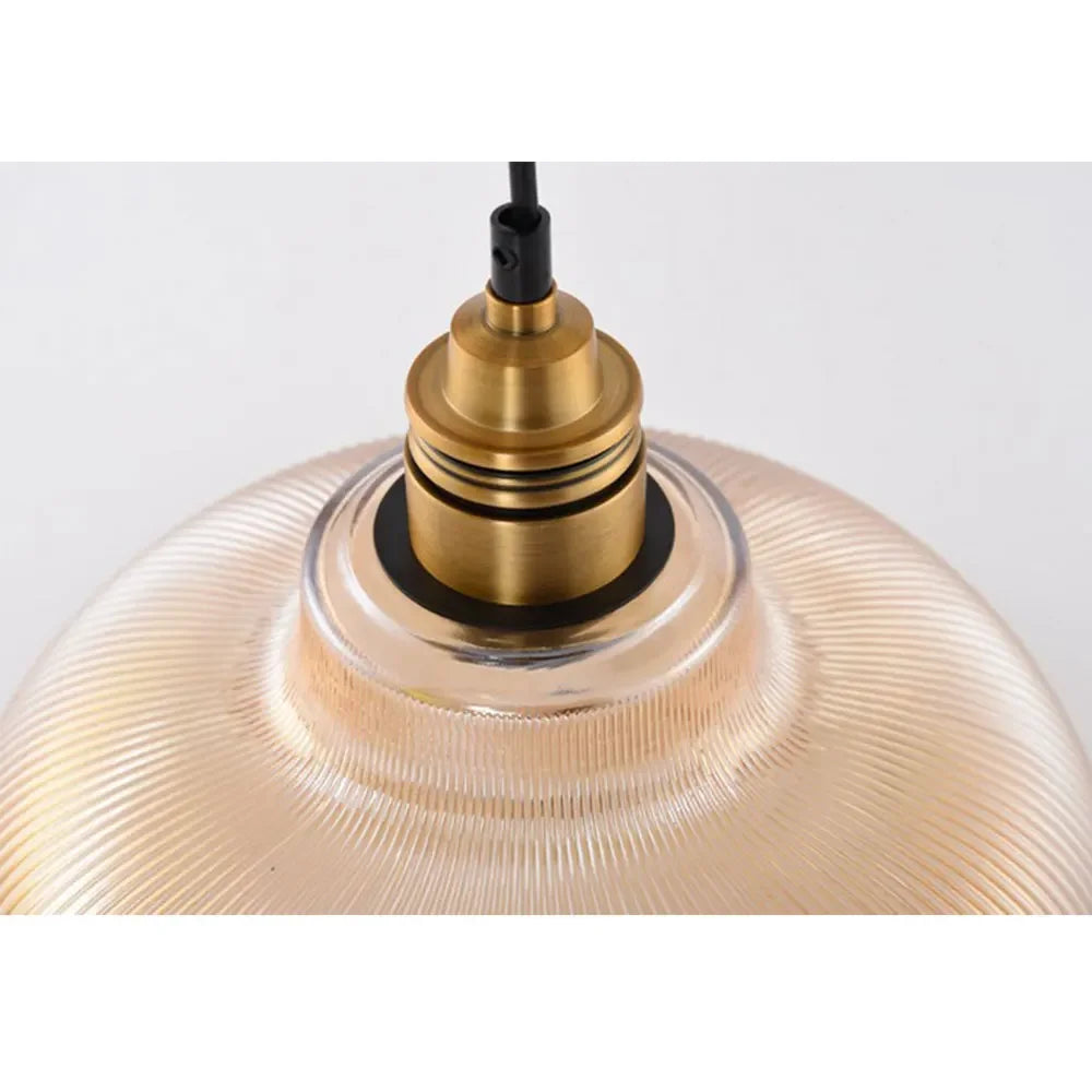 Close of pendant lights on a white background