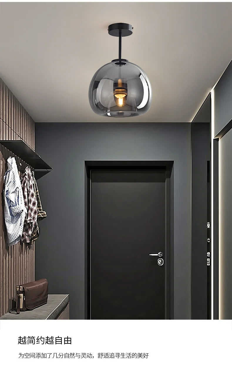 Minimalist Glass Pendant Light