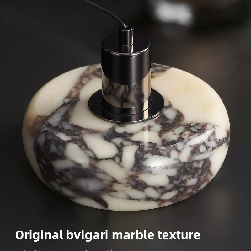 Calacatta Halo Marble Pendant Light