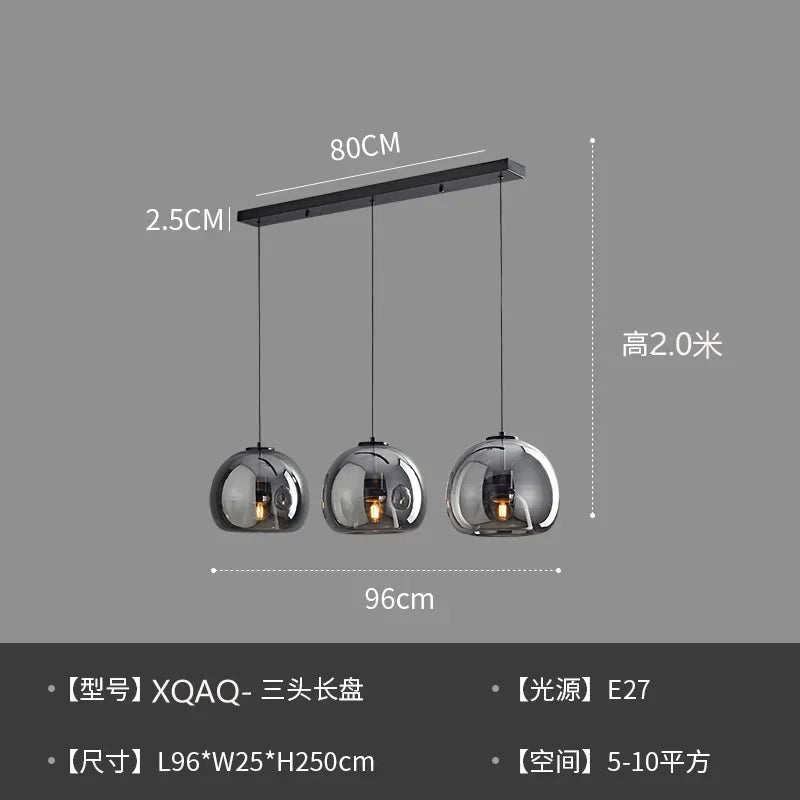 Minimalist Glass Pendant Light