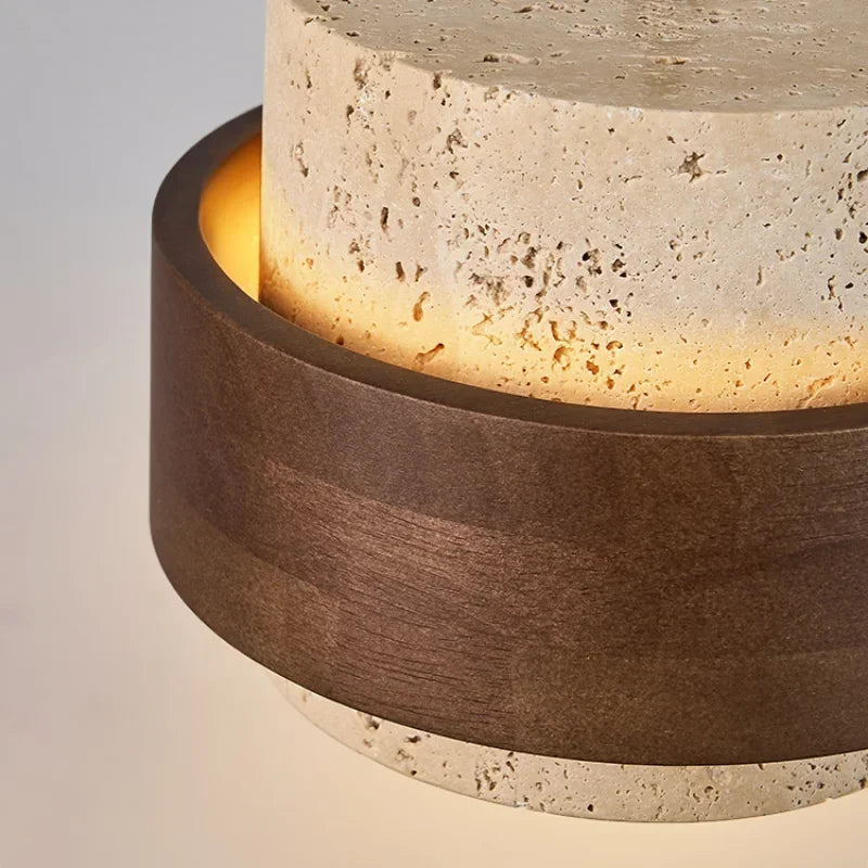 Japanese-Inspired Stone Pendant Light