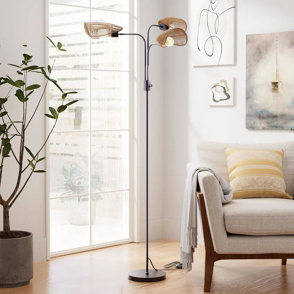 Solara Woven Rope Floor Lamp