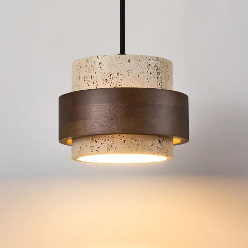 Japanese-Inspired Stone Pendant Light