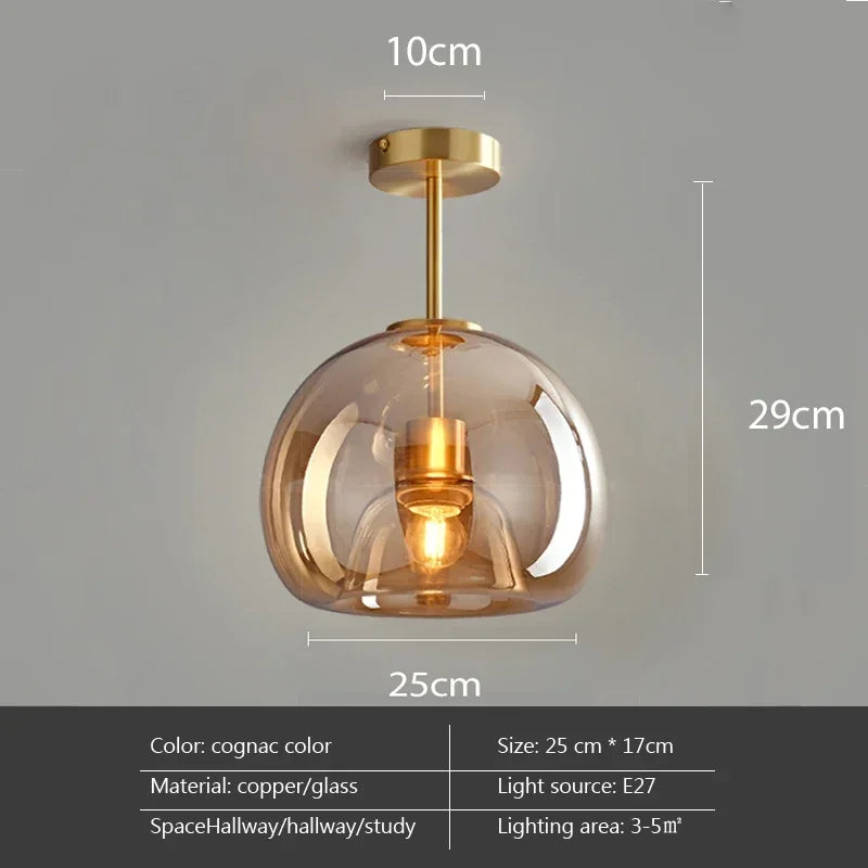 Minimalist Glass Pendant Light