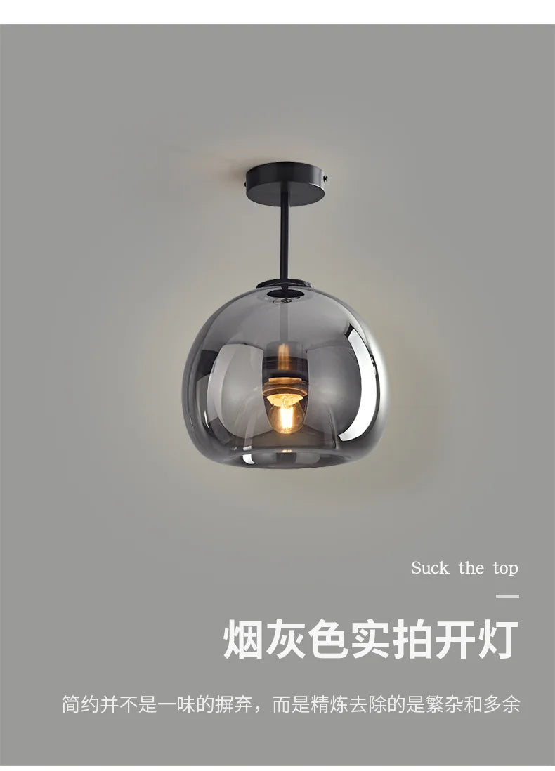Minimalist Glass Pendant Light