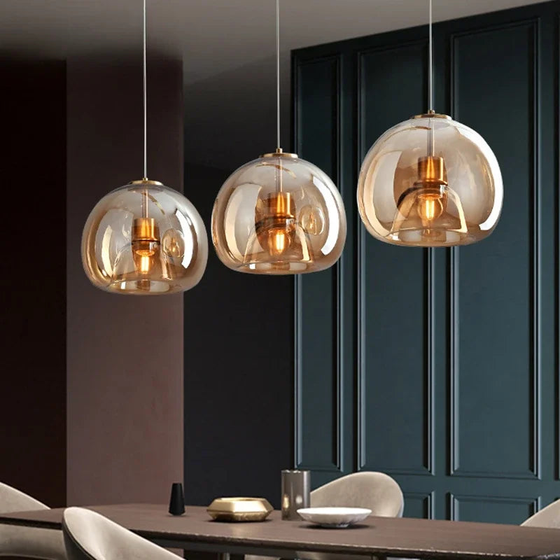 Minimalist Glass Pendant Light