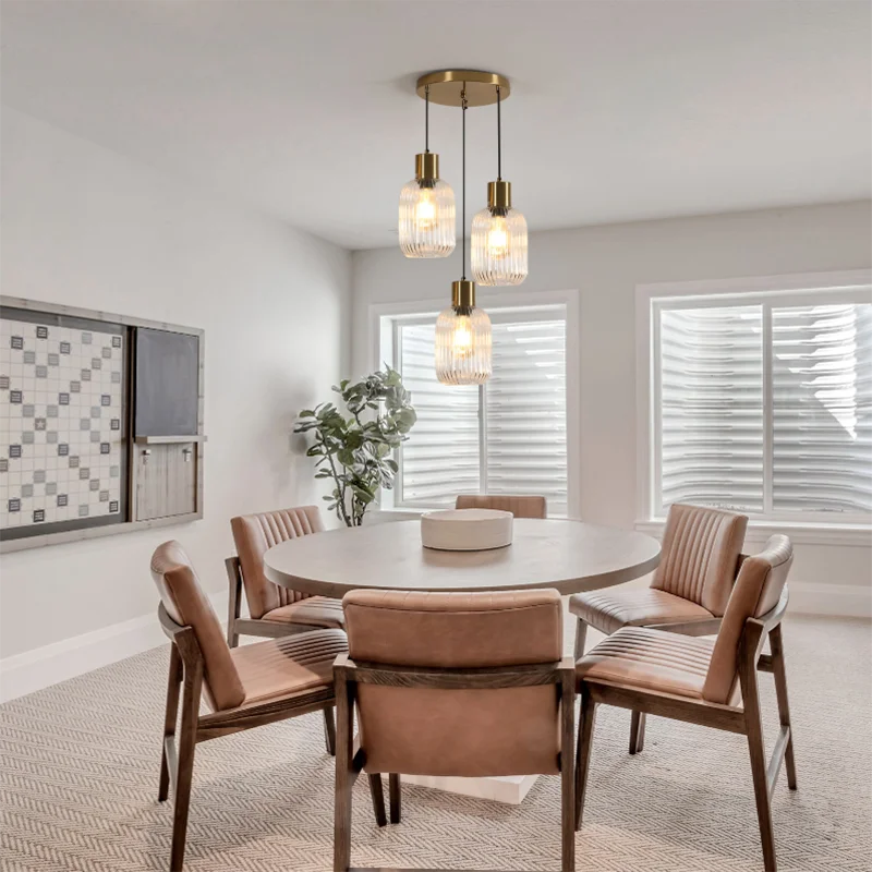 The Monaco 3-Light Glass Chandelier