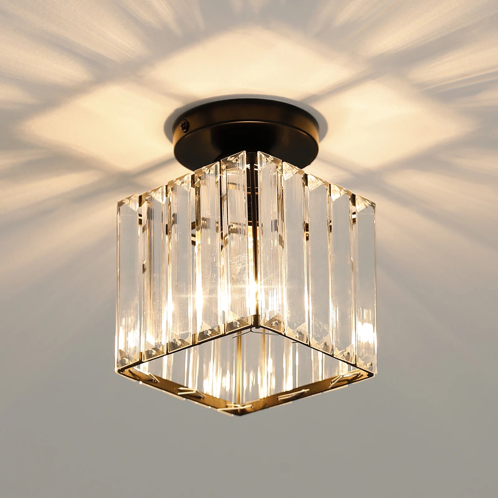 Liora Crystal Flush Mount Ceiling Light