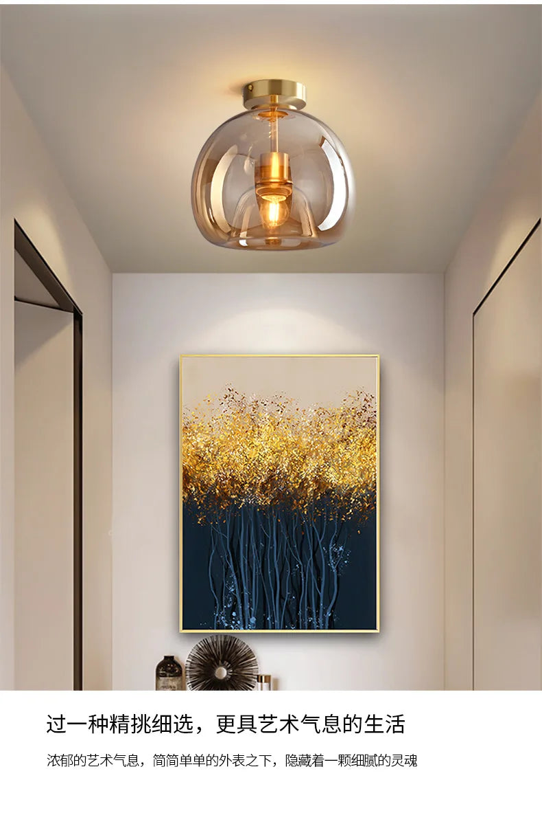 Minimalist Glass Pendant Light