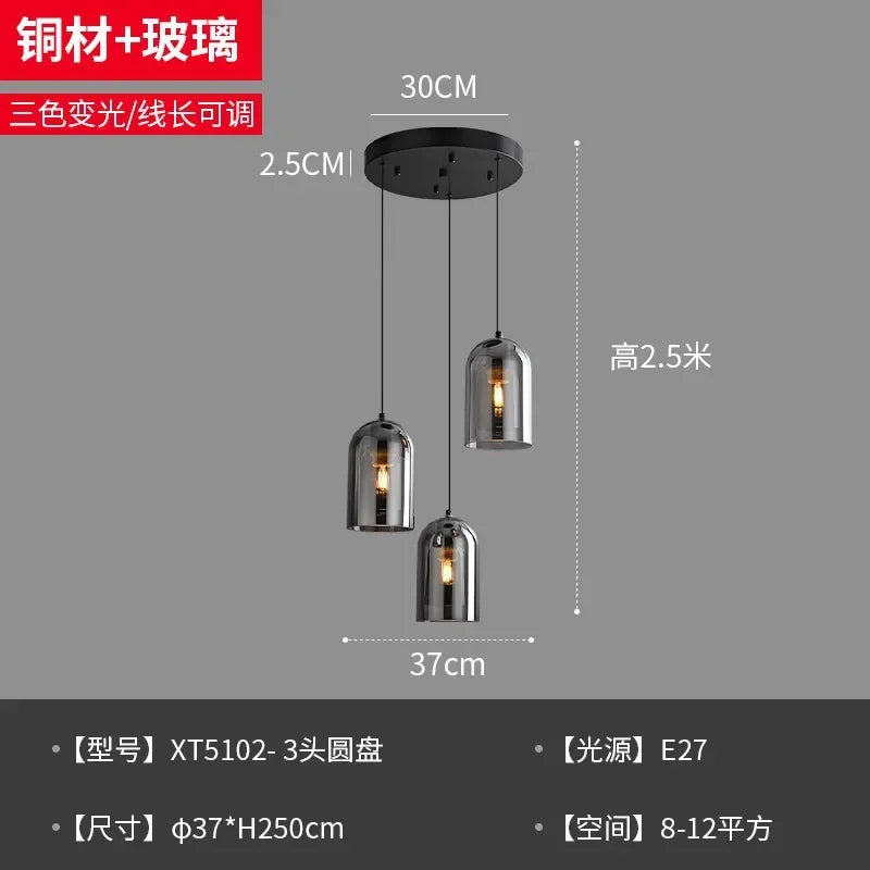 Minimalist Glass Pendant Light