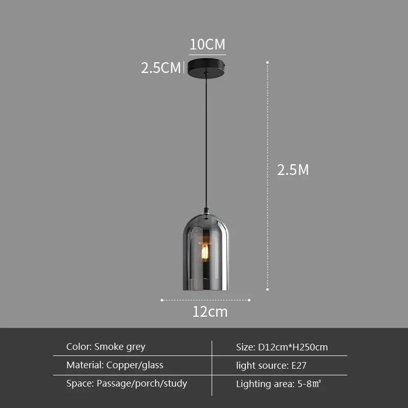Minimalist Glass Pendant Light