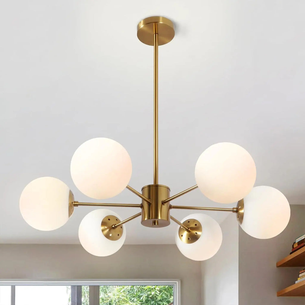 Ellsworth Brass Globe Ceiling Light