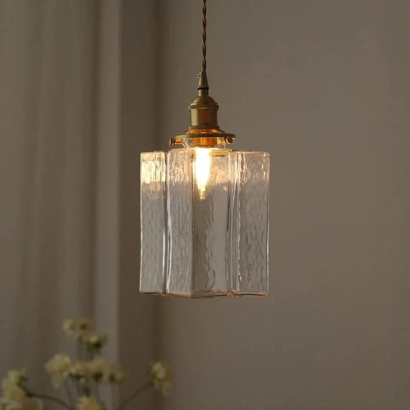 Lumière Reeded Glass Pendant Light