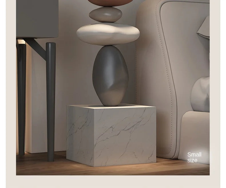 Nordic Balance Stone Sculpture – Modern Floor Décor