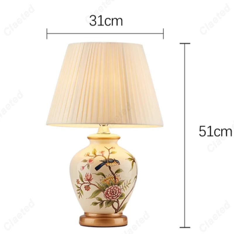 Fleur de Jardin Ceramic Table Lamp Collection