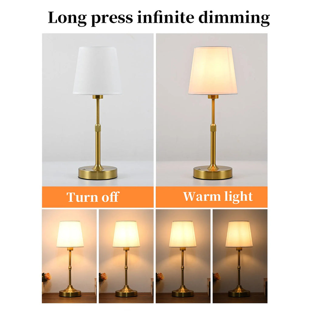 Modern Fabric Bedside Table Lamp