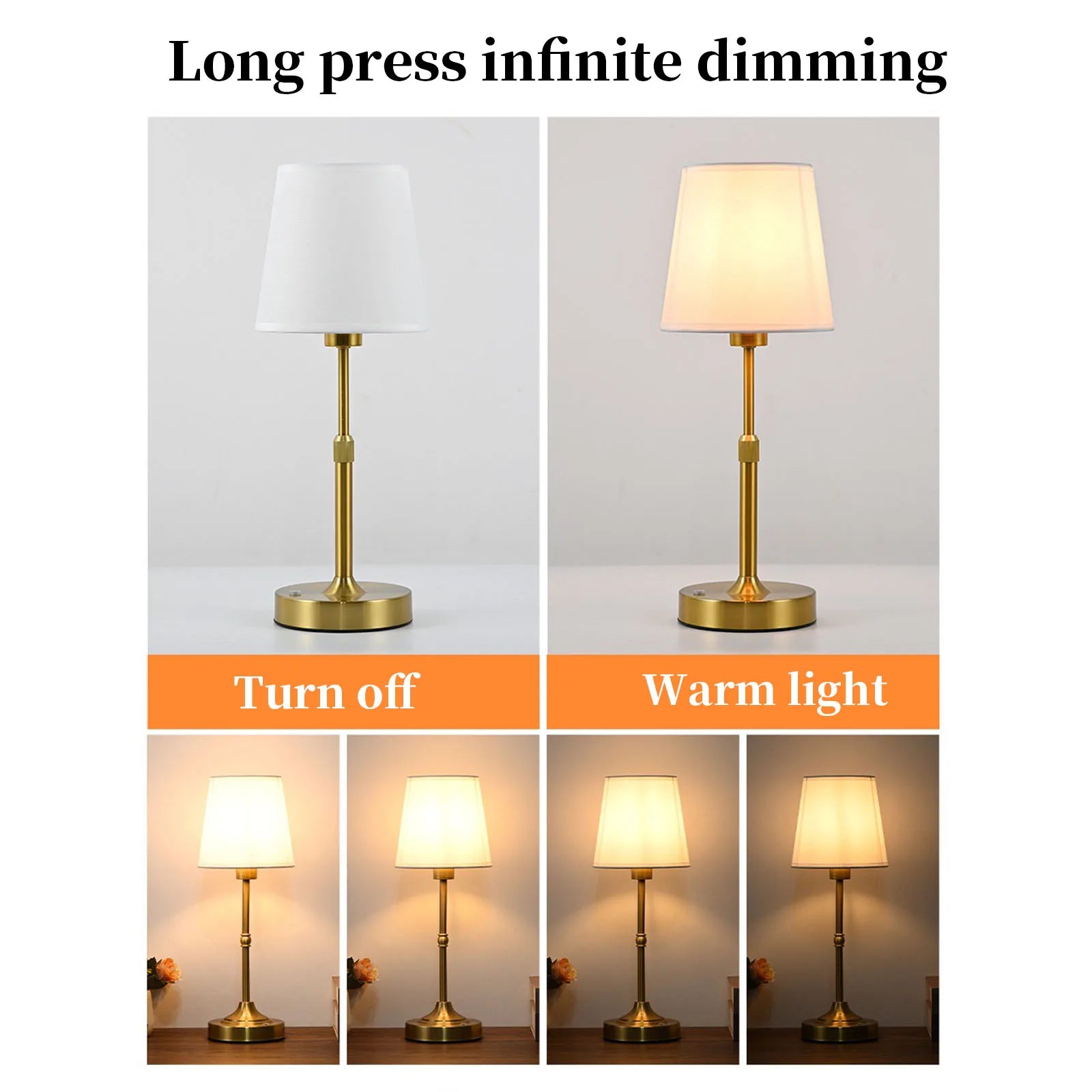 Modern Fabric Bedside Table Lamp