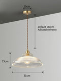 Vintage Nordic Glass Pendant Light