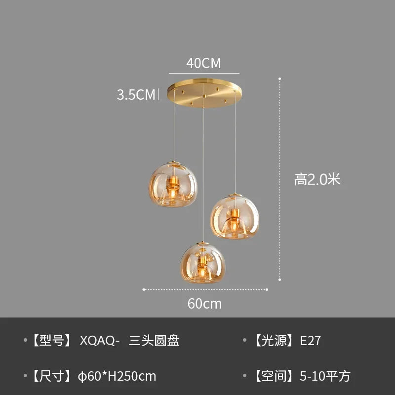 Minimalist Glass Pendant Light