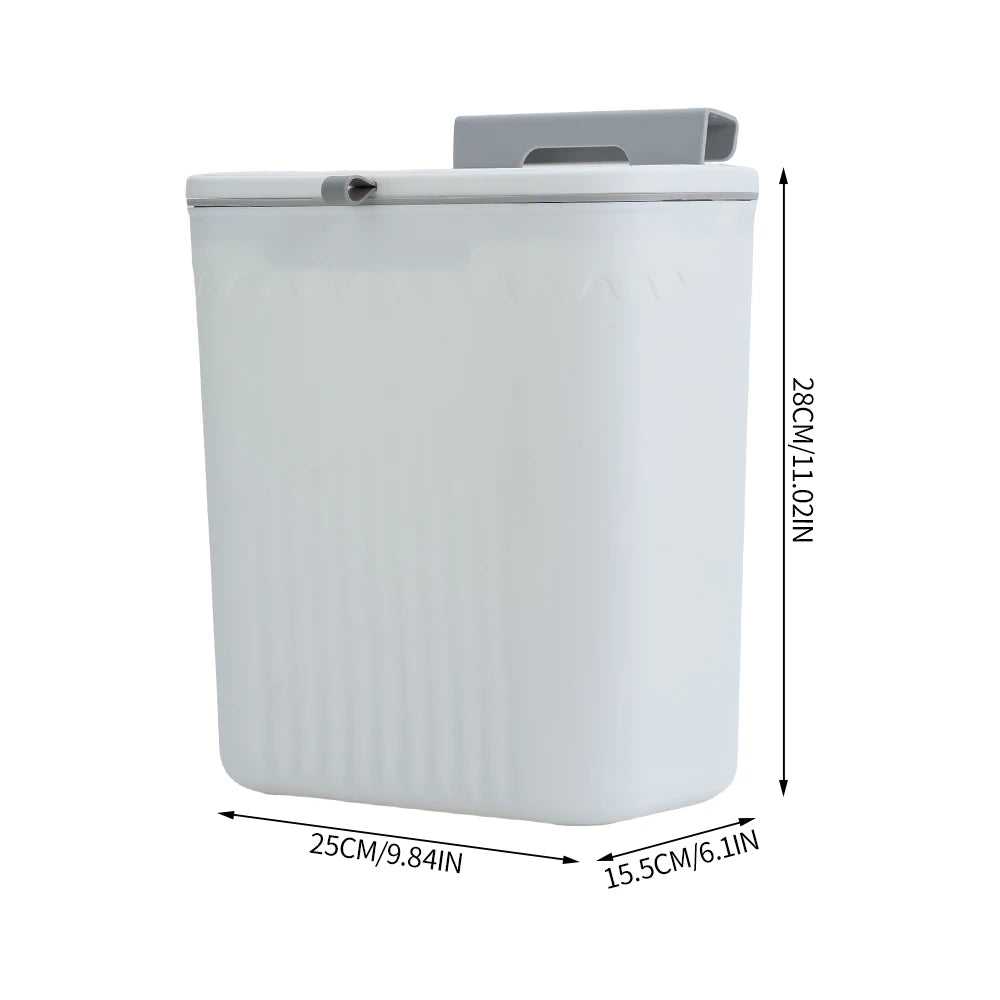 Wall-Mounted Kitchen Rubbish Bin – White