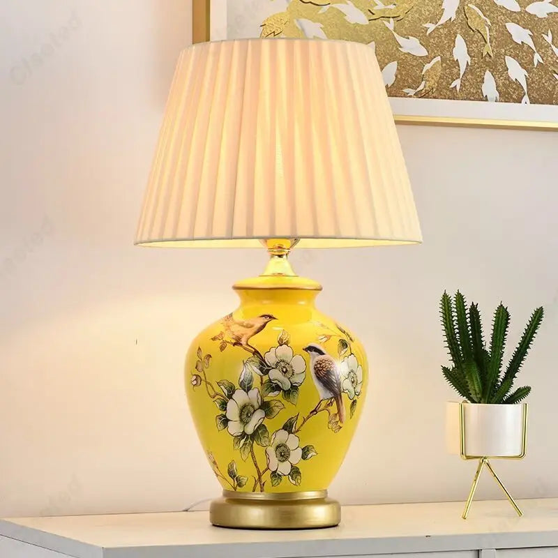 Fleur de Jardin Ceramic Table Lamp Collection