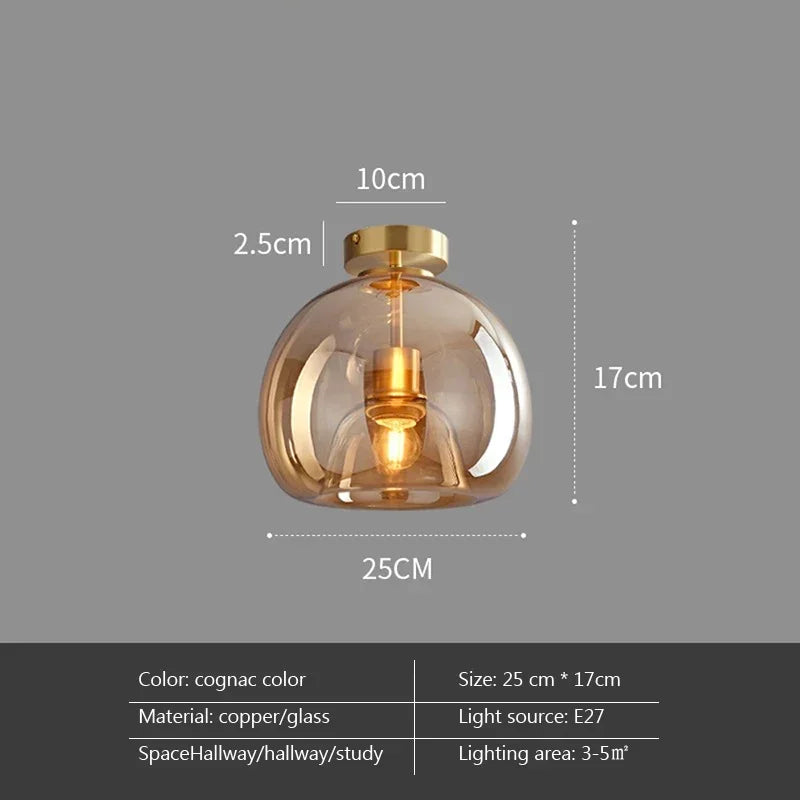 Minimalist Glass Pendant Light