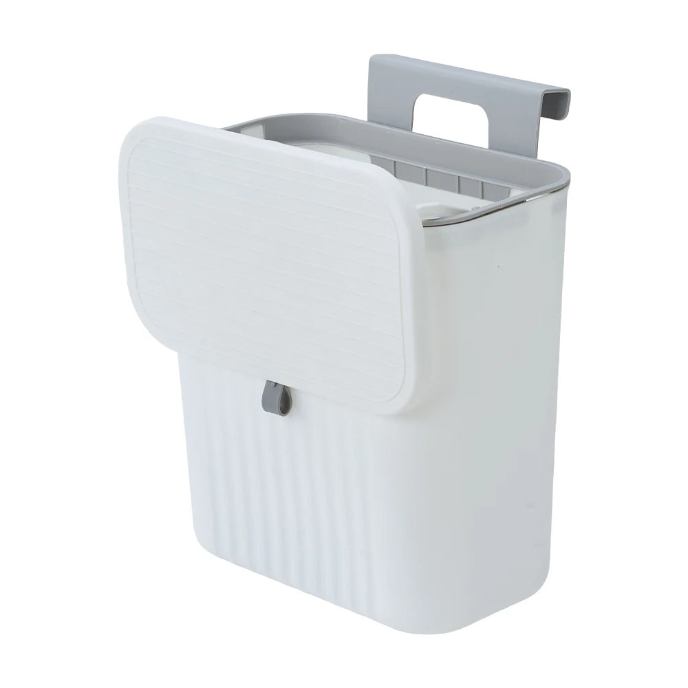Wall-Mounted Kitchen Rubbish Bin – White