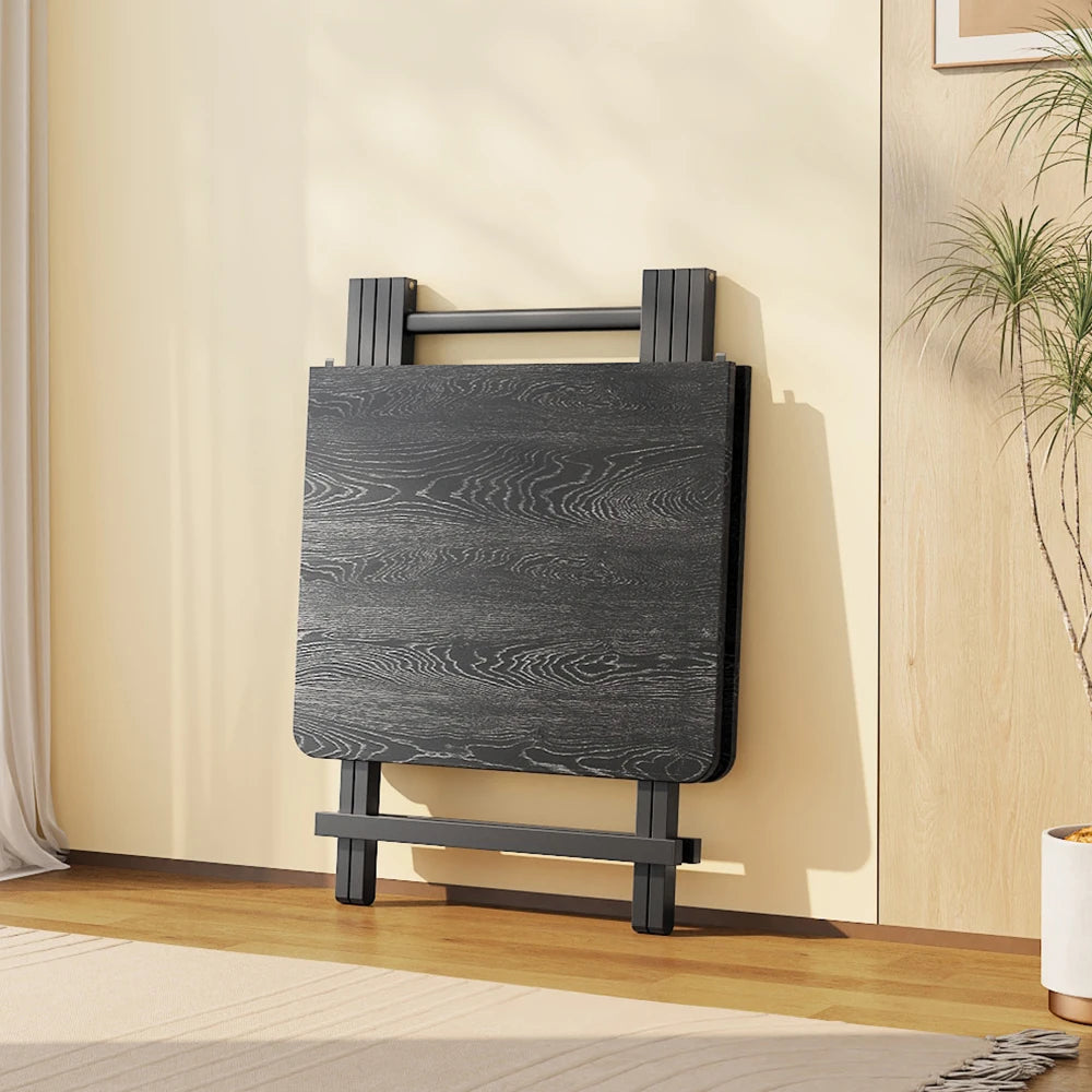 100cm Modern Folding Dining Table – Black