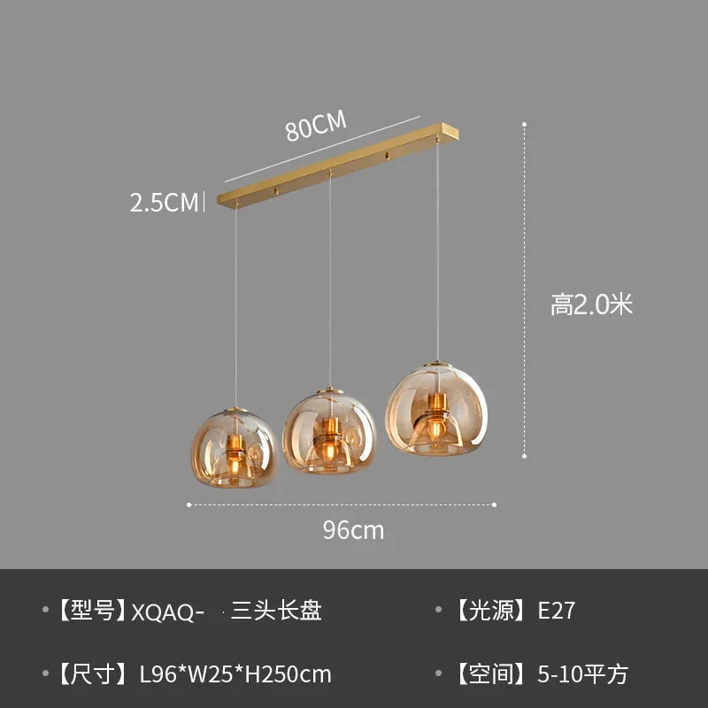 Minimalist Glass Pendant Light