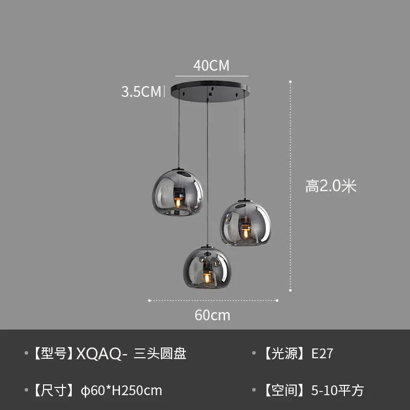 Minimalist Glass Pendant Light