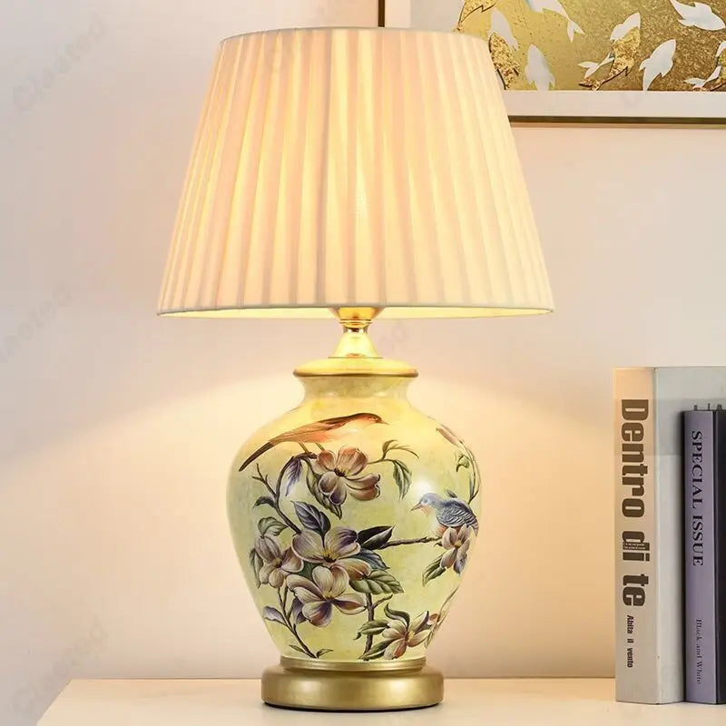 Fleur de Jardin Ceramic Table Lamp Collection