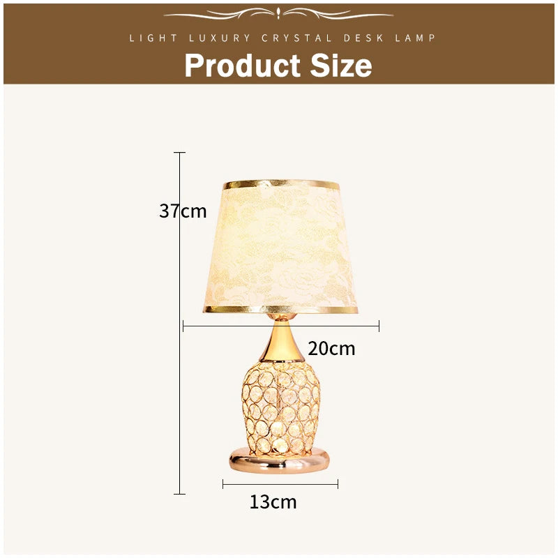 Lumière Crystal Table Lamp