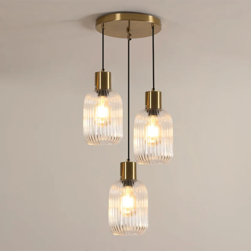 The Monaco 3-Light Glass Chandelier