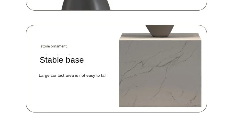 Nordic Balance Stone Sculpture – Modern Floor Décor
