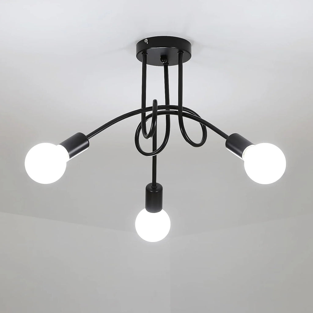 Hudson 3-Light Industrial Ceiling Light