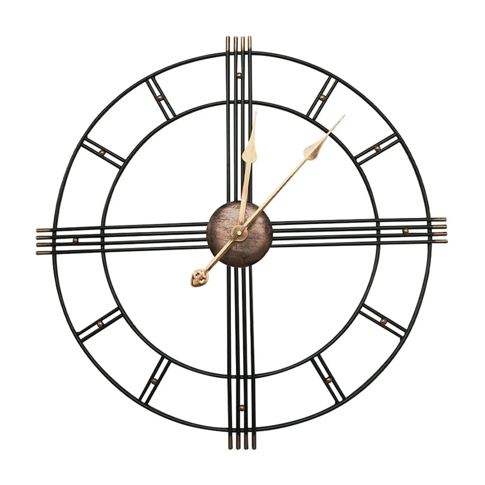Modern Oversized Metal Wall Clock 60cm