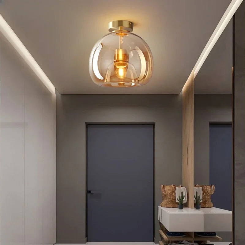Minimalist Glass Pendant Light