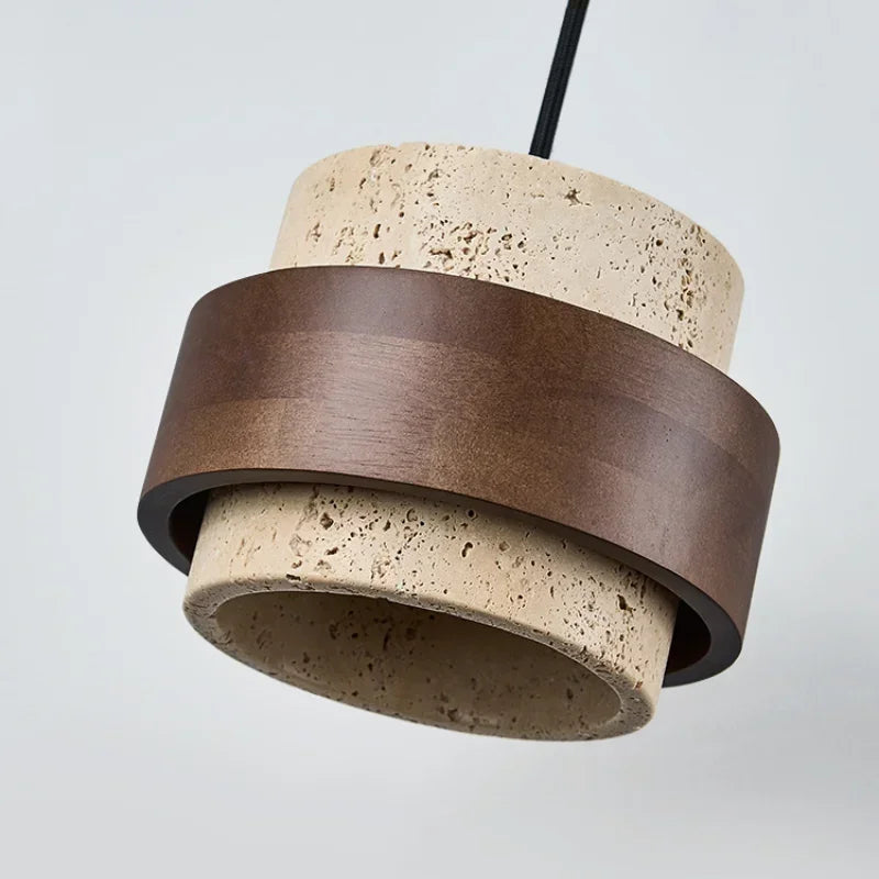 Japanese-Inspired Stone Pendant Light